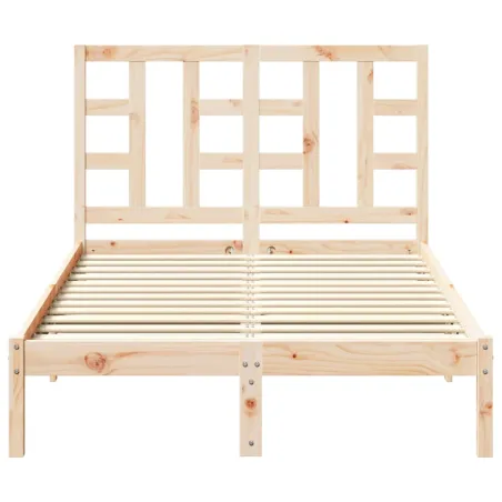 Cadre de lit sans matelas 120x200 cm bois massif