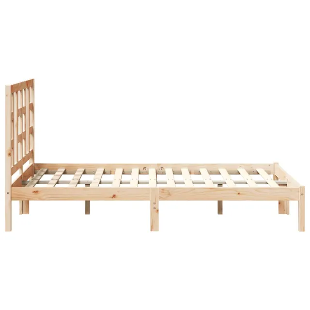 Cadre de lit sans matelas 120x200 cm bois massif