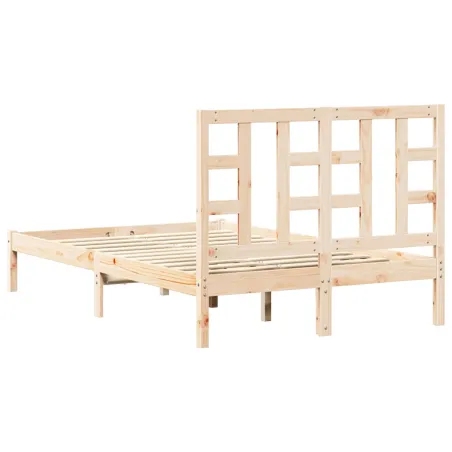 Cadre de lit sans matelas 120x200 cm bois massif