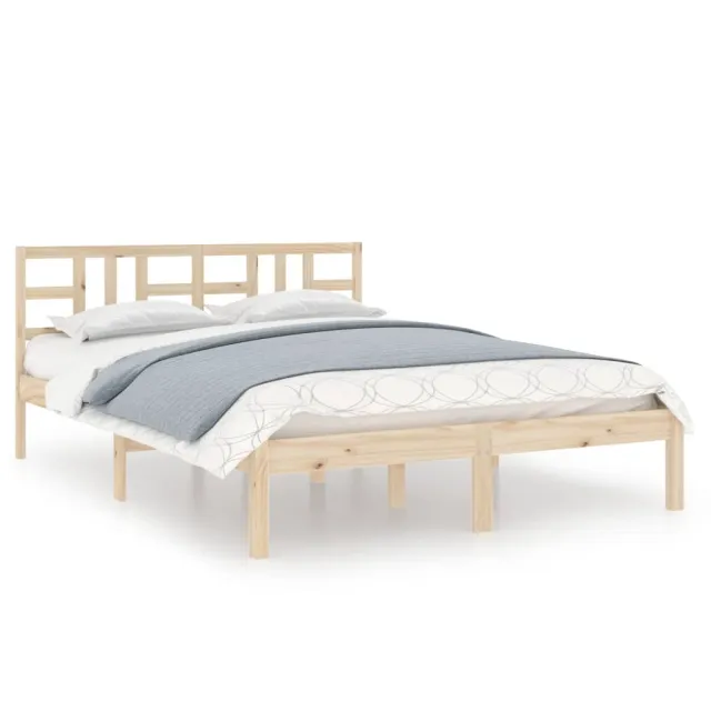Cadre de lit sans matelas 160x200 cm bois massif