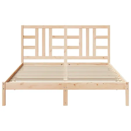Cadre de lit sans matelas 160x200 cm bois massif