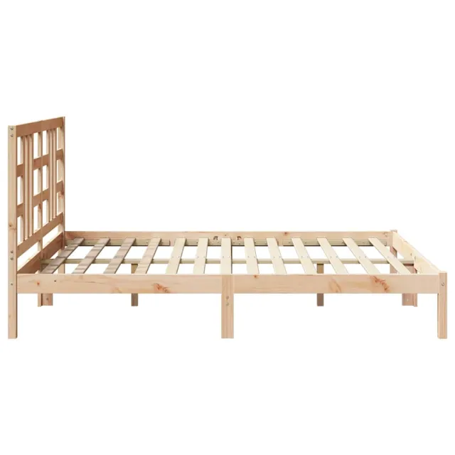 Cadre de lit sans matelas 160x200 cm bois massif