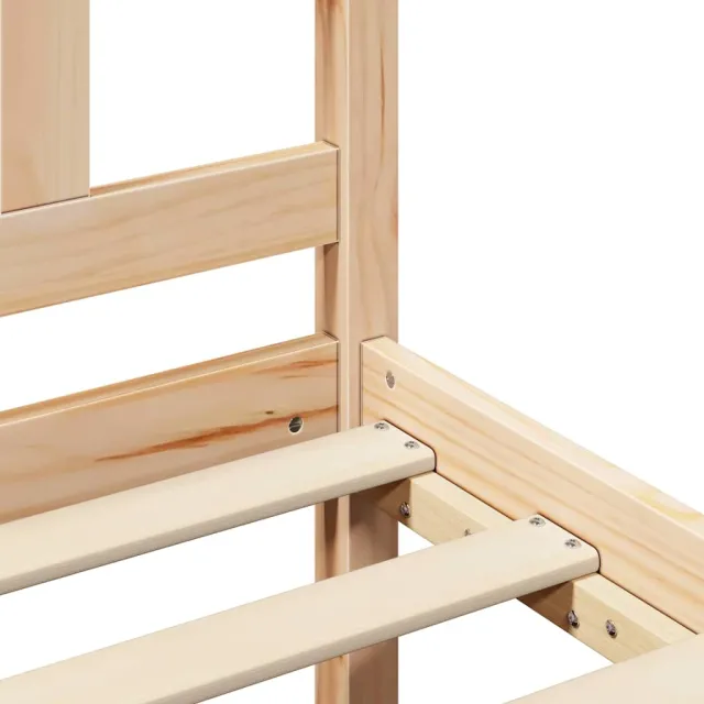 Cadre de lit sans matelas 160x200 cm bois massif