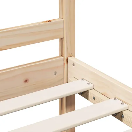 Cadre de lit sans matelas 200x200 cm bois massif