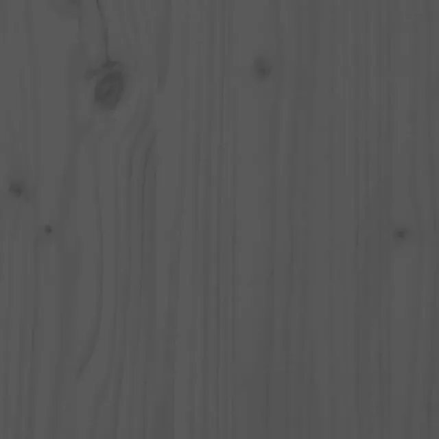 Cadre de lit sans matelas gris 200x200 cm bois massif