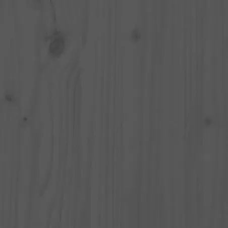 Cadre de lit sans matelas gris 200x200 cm bois massif