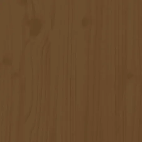 Cadre de lit sans matelas marron miel 200x200 cm bois massif