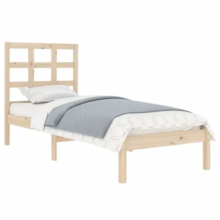 Cadre de lit sans matelas 90x190 cm bois massif