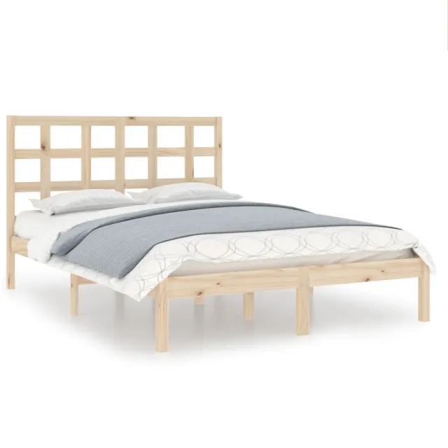 Cadre de lit sans matelas 120x190 cm bois massif