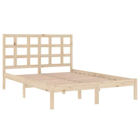 Cadre de lit sans matelas 120x190 cm bois massif
