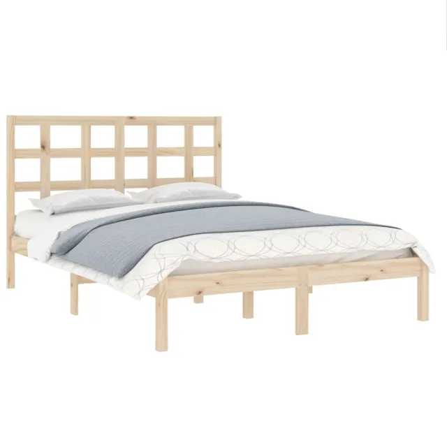 Cadre de lit sans matelas 120x200 cm bois massif