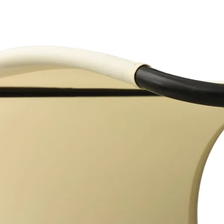 Chaise longue double avec auvent Textilène Crème