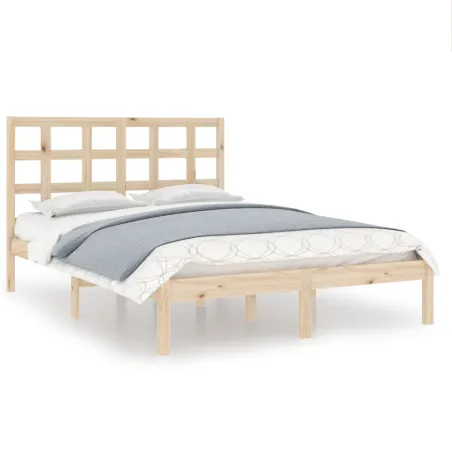 Cadre de lit sans matelas 160x200 cm bois massif