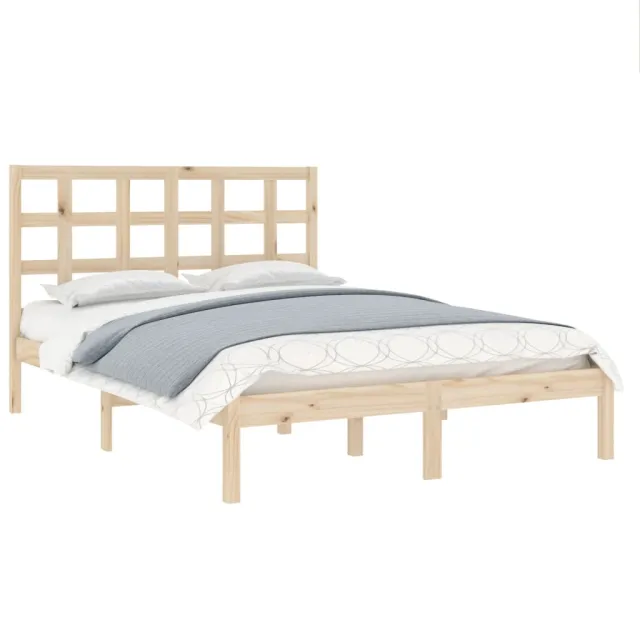 Cadre de lit sans matelas 160x200 cm bois massif