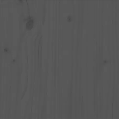 Cadre de lit sans matelas gris 200x200 cm bois massif