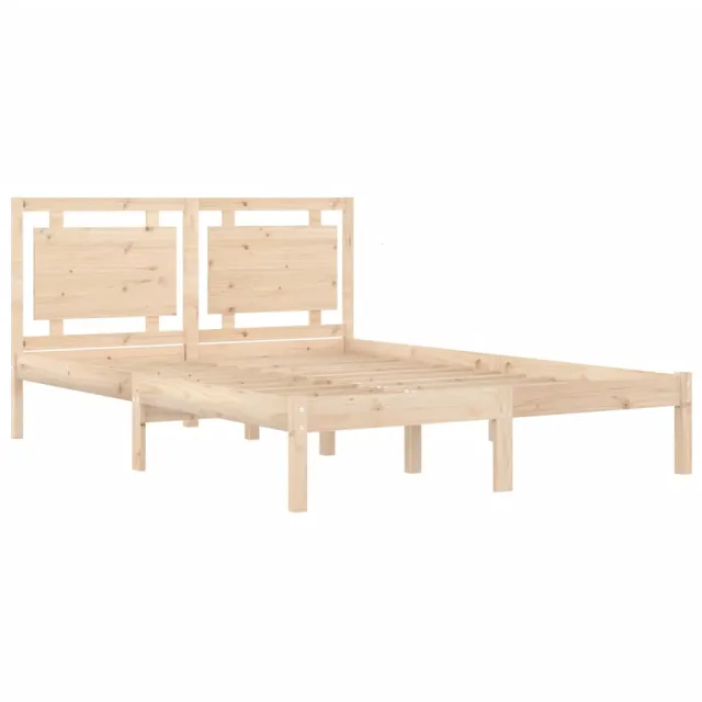 Cadre de lit sans matelas 120x190 cm bois massif
