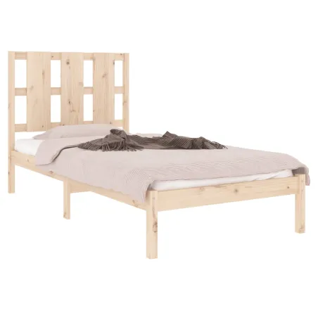 Cadre de lit sans matelas 100x200 cm bois massif de pin