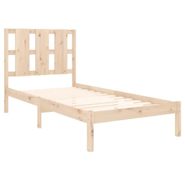 Cadre de lit sans matelas 100x200 cm bois massif de pin