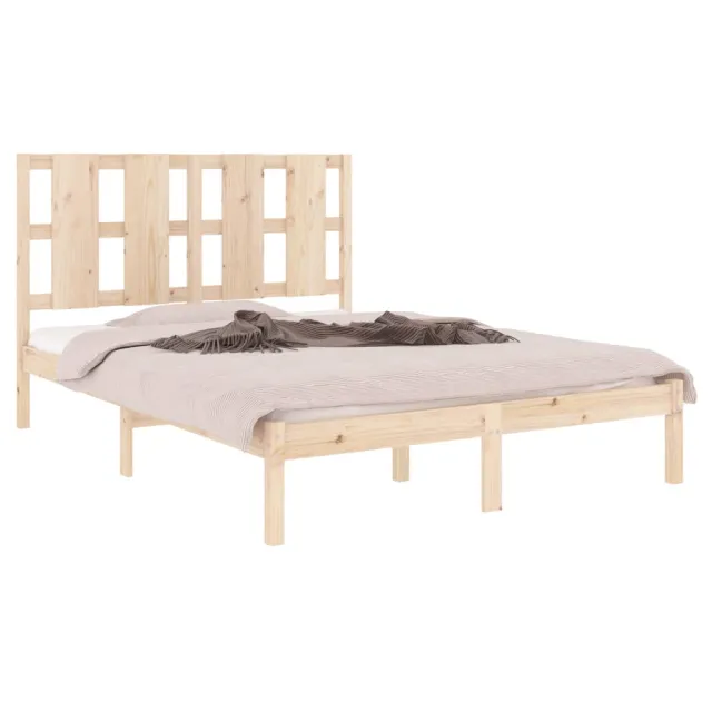 Cadre de lit sans matelas 120x200 cm bois de pin massif