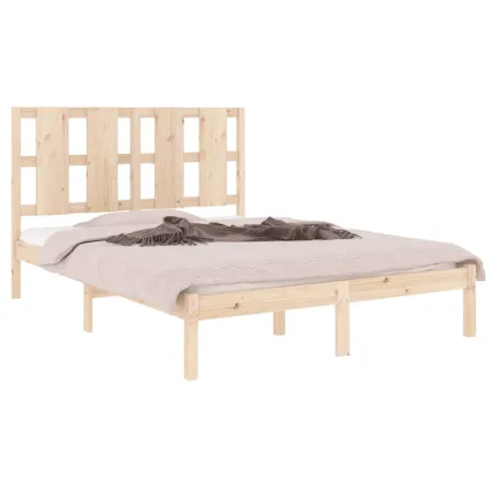 Cadre de lit sans matelas 120x200 cm bois de pin massif
