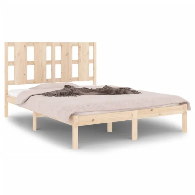 Cadre de lit sans matelas 140x200 cm bois massif de pin