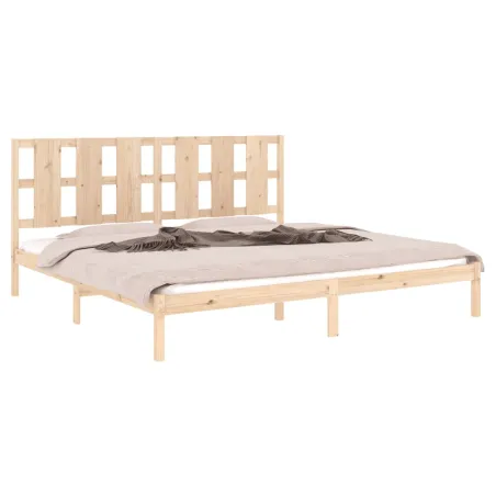Cadre de lit sans matelas 200x200 cm bois massif de pin