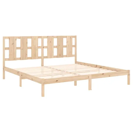 Cadre de lit sans matelas 200x200 cm bois massif de pin