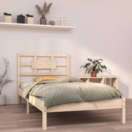 Cadre de lit sans matelas 90x190 cm bois massif