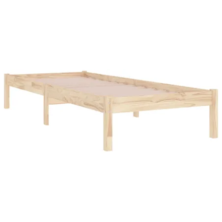 Cadre de lit sans matelas 90x190 cm bois massif