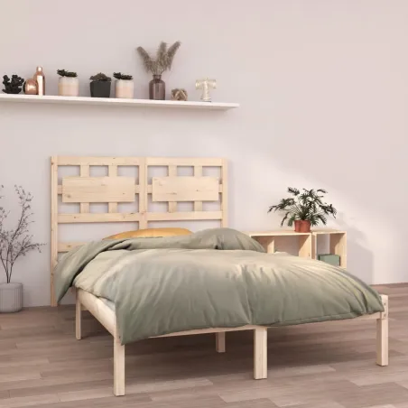 Cadre de lit sans matelas 120x190 cm bois massif