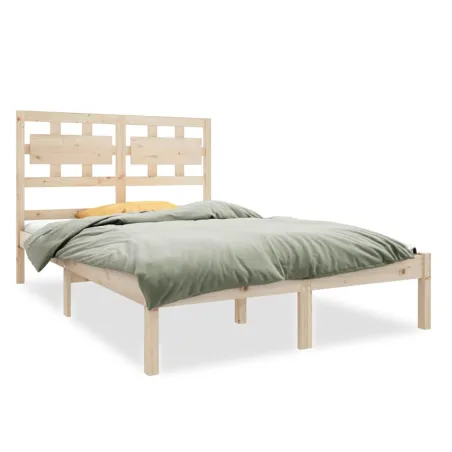 Cadre de lit sans matelas 120x190 cm bois massif