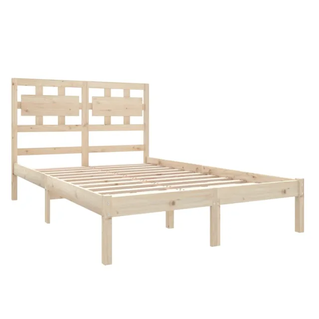 Cadre de lit sans matelas 120x190 cm bois massif
