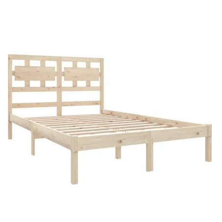 Cadre de lit sans matelas 120x190 cm bois massif