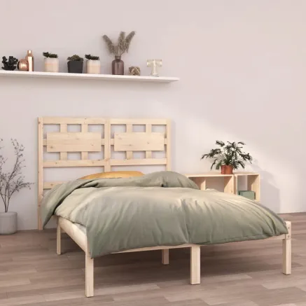 Cadre de lit sans matelas 120x200 cm bois massif