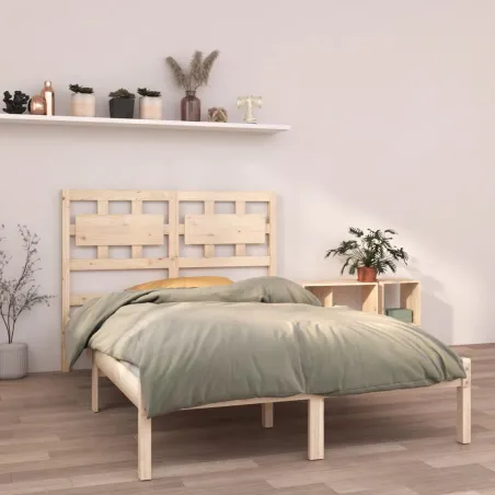 Cadre de lit sans matelas 120x200 cm bois massif