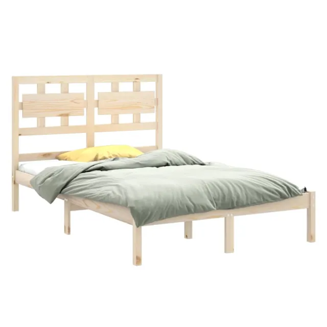 Cadre de lit sans matelas 120x200 cm bois massif