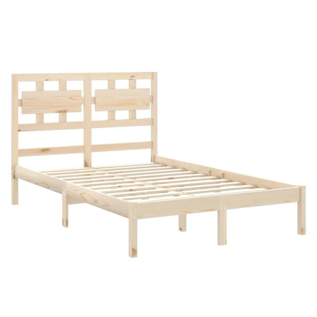 Cadre de lit sans matelas 120x200 cm bois massif