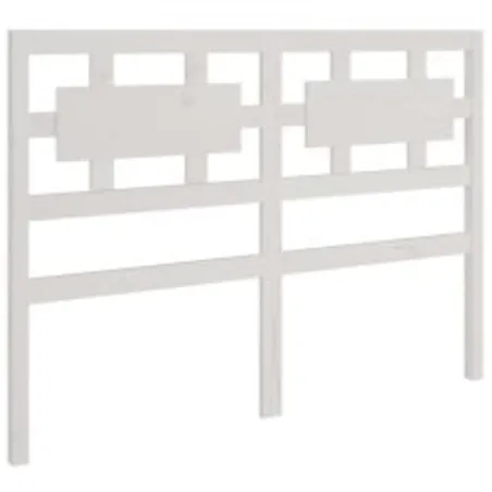 Cadre de lit sans matelas blanc 120x200 cm bois massif