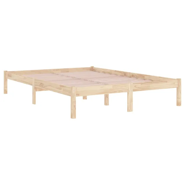Cadre de lit sans matelas 200x200 cm bois massif