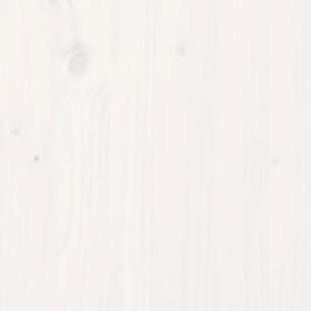 Cadre de lit sans matelas blanc 200x200 cm bois massif