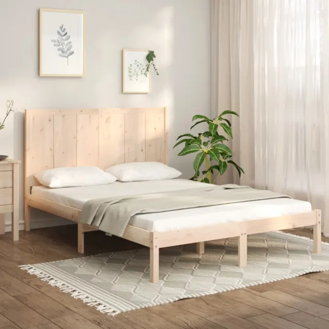 Cadre de lit sans matelas 120x190 cm bois de pin massif