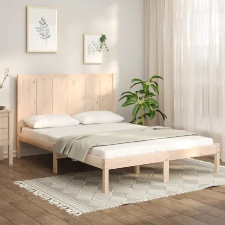 Cadre de lit sans matelas 120x200 cm bois de pin massif