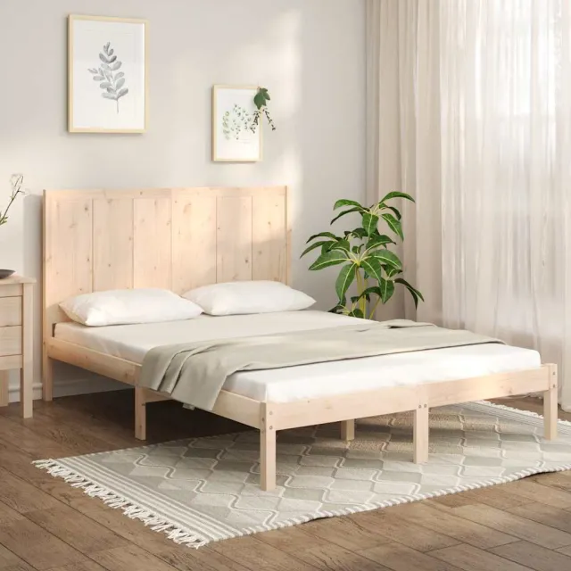 Cadre de lit sans matelas 150x200 cm bois de pin massif