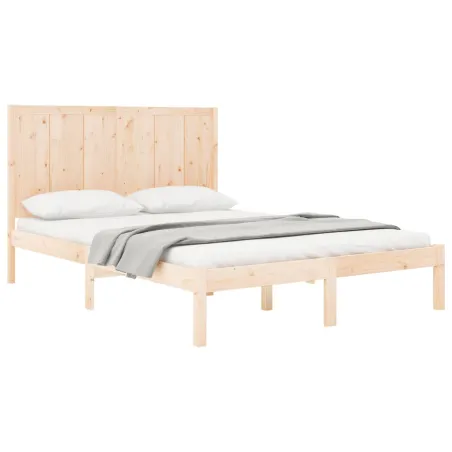 Cadre de lit sans matelas 150x200 cm bois de pin massif