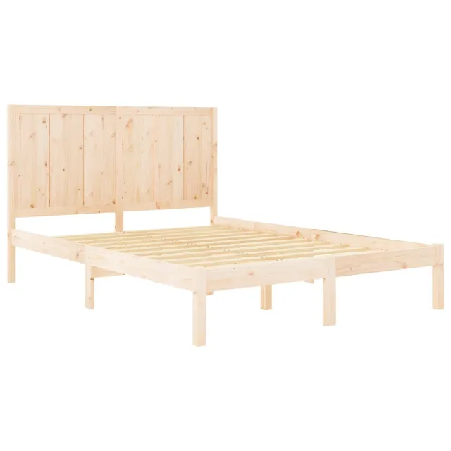 Cadre de lit sans matelas 150x200 cm bois de pin massif