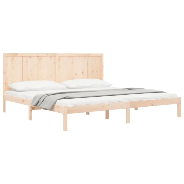 Cadre de lit sans matelas 200x200 cm bois massif de pin