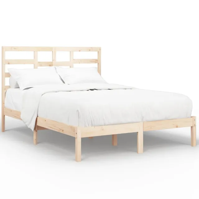 Cadre de lit sans matelas bois massif 120x200 cm