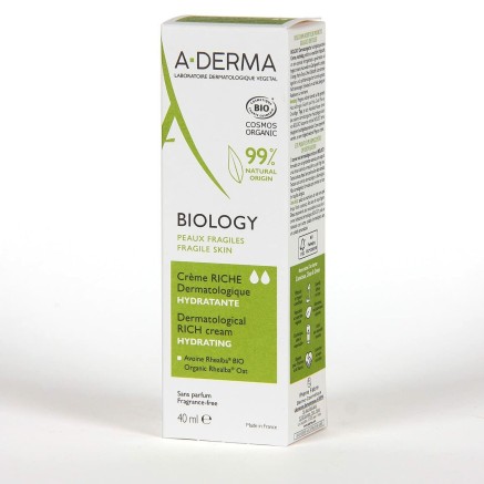 Hydraterende Gezichtscrème A-Derma Biology (40 ml) 2