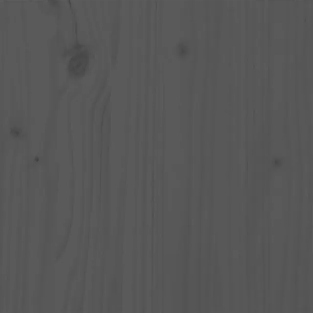 Cadre de lit sans matelas bois massif gris 200x200 cm