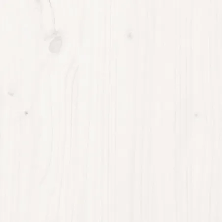 Cadre de lit sans matelas blanc bois massif 90x200 cm